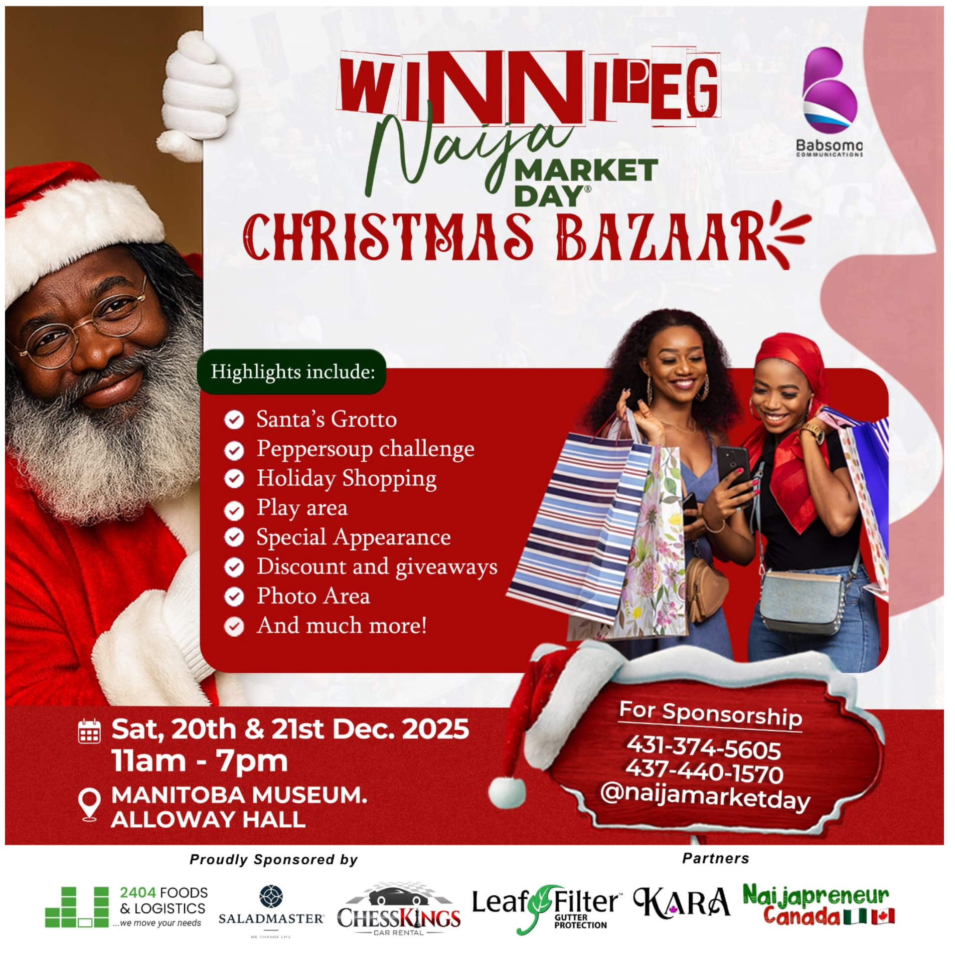 Winnipeg Naija Market Christmas Bazaar